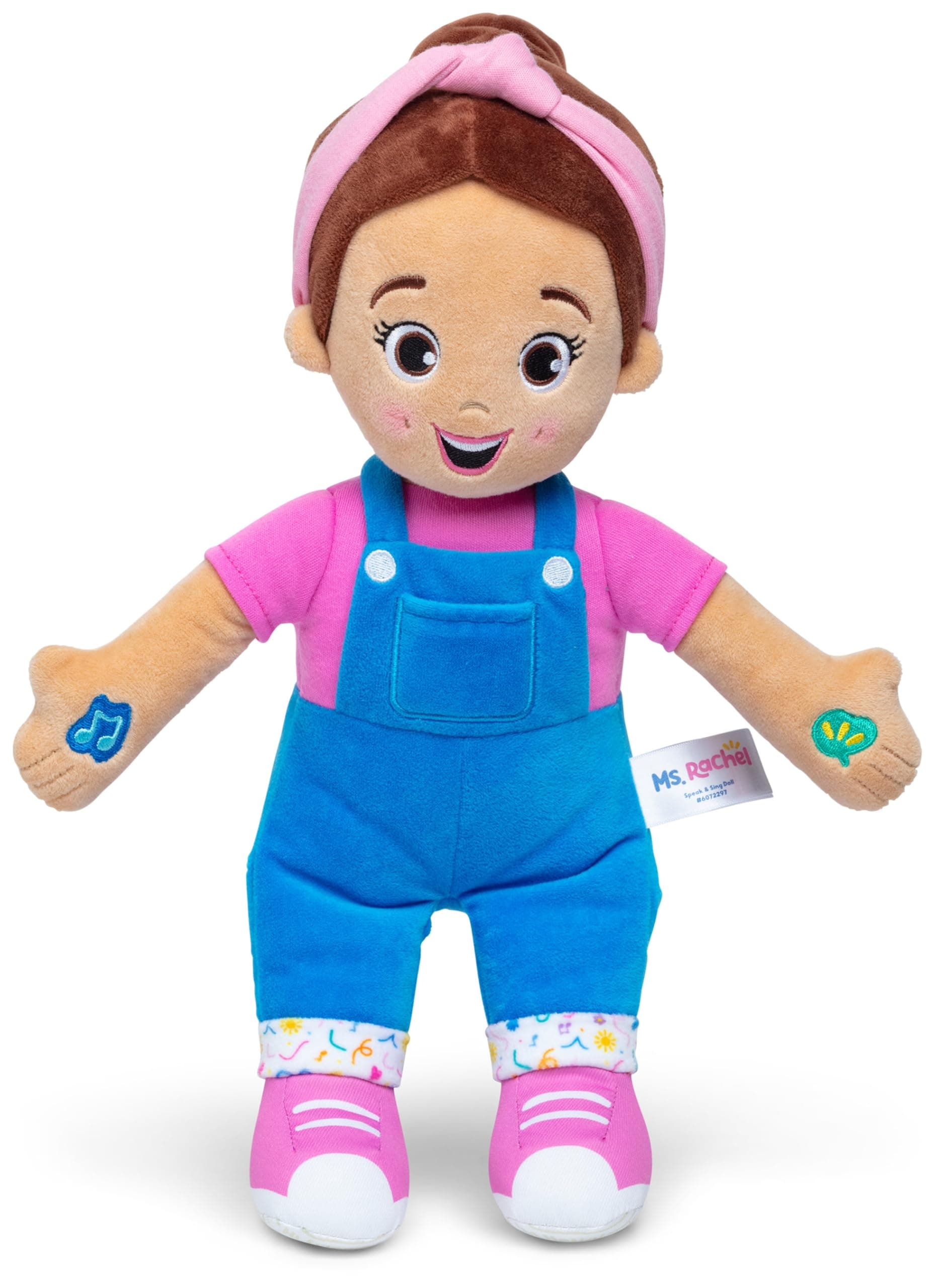 Ms. Rachel Official Speak & Sing Doll, 16” Tall Interactive Toy with 4 Songs & 16+ Phrases, Toddler Toys for Girls & Boys Ages 6 Months to 3+ Years