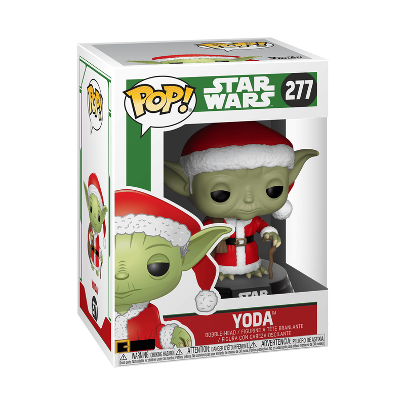Funko Pop! Vinyl Star Wars Holiday Santa Yoda Bobble Head Figure #277