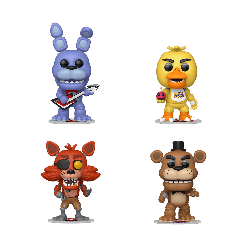 Funko Pop! Vinyl Games Five Nights at Freddy's Freddy, Bonnie, Chica & Foxy 4 Pack